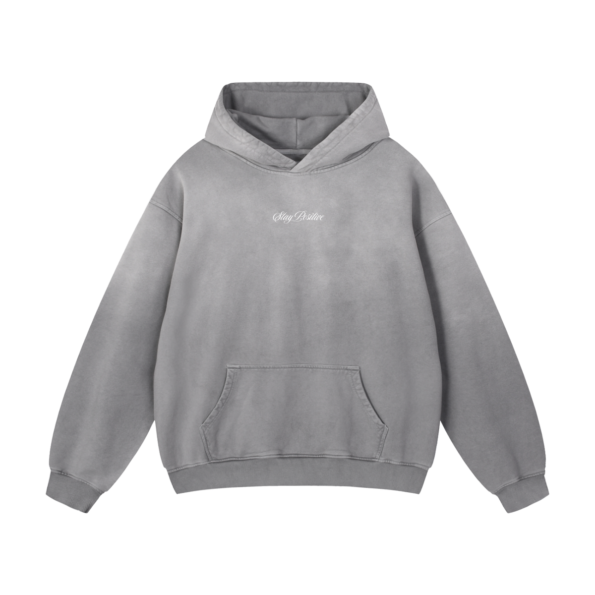 Stay Positive Sunfade Oversized Hoodie